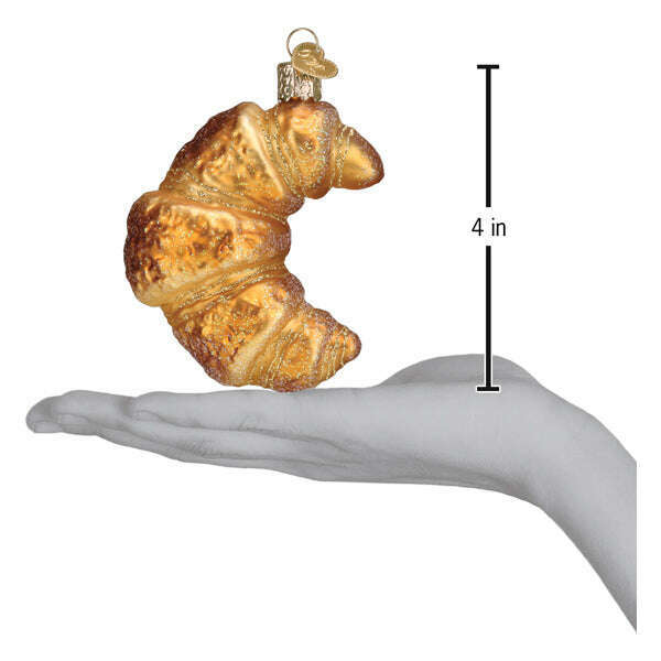 Old World Christmas Croissant Blown Glass Ornament