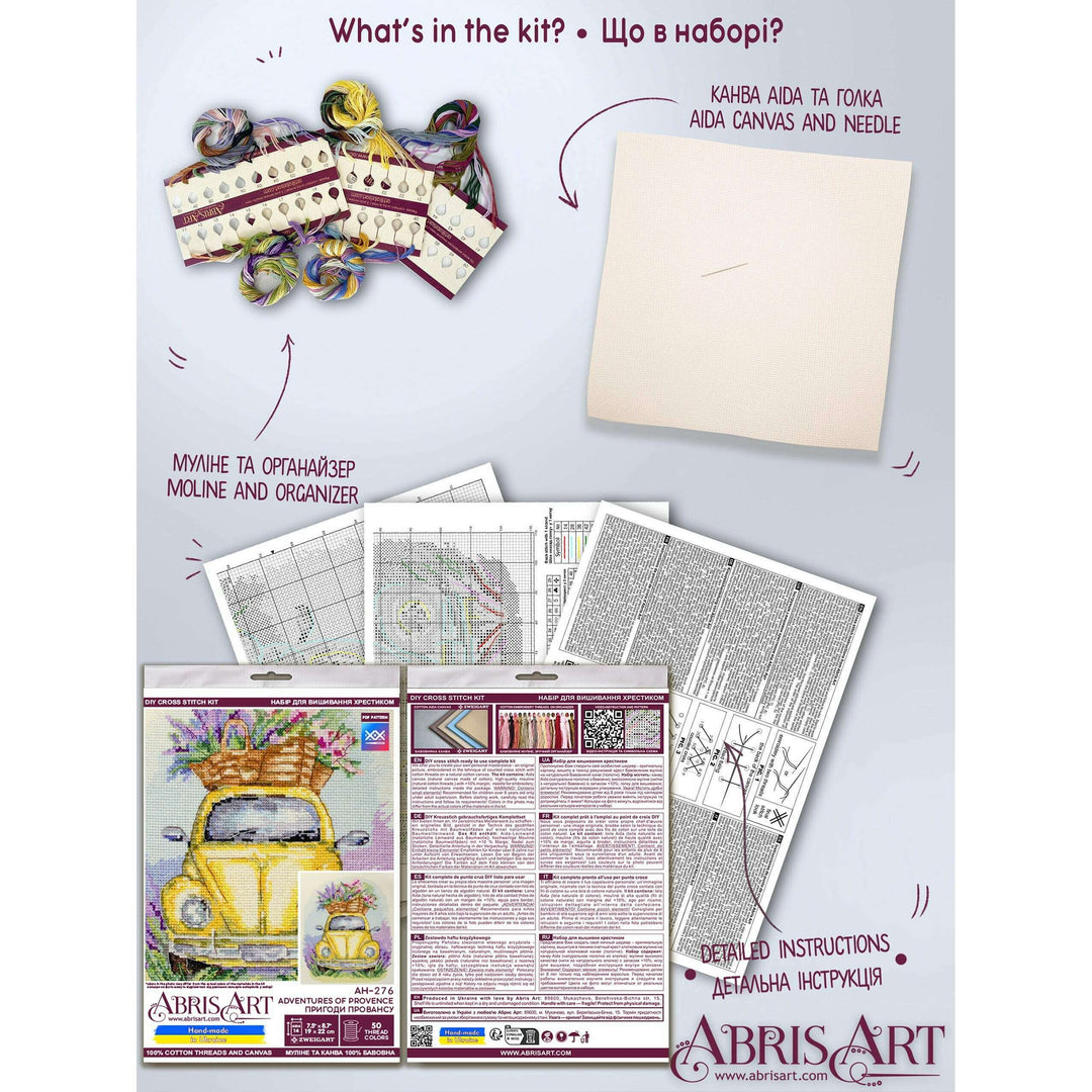 Cross-stitch kit - Adventures of Provence AH-276