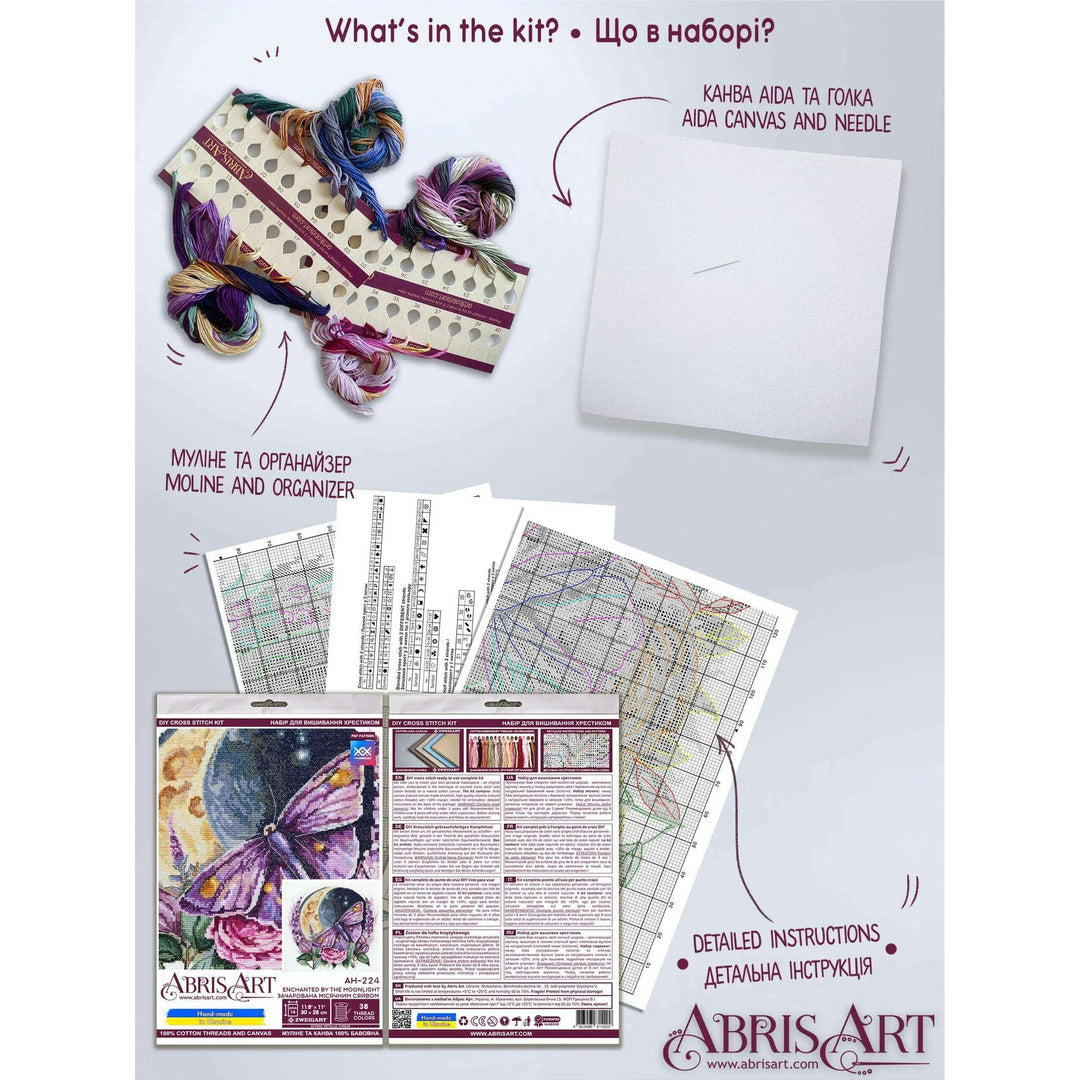 Cross-stitch kit - Enchanted by the moonlight
