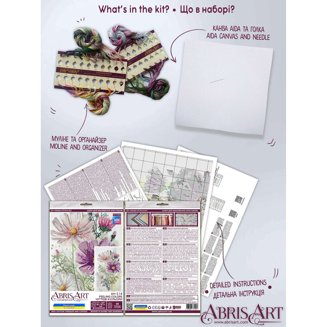Cross-stitch kit - Feeling colors