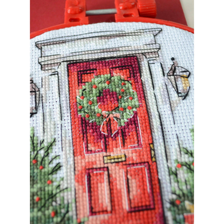 Cross-stitch kit - Festive welcome AHM-089