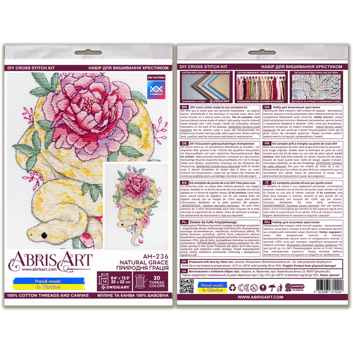 Cross-stitch kit - Natural grace AH-236