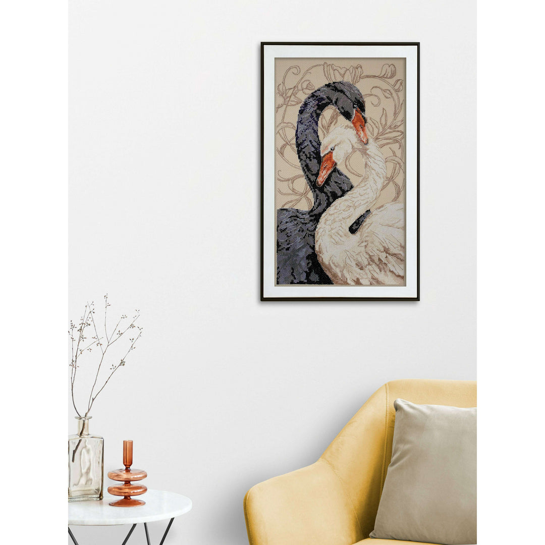Cross-stitch kit - Swans of love AH-269