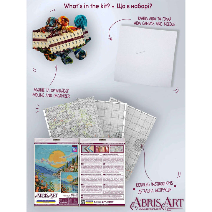 Cross-stitch kit - The sun of Sicily