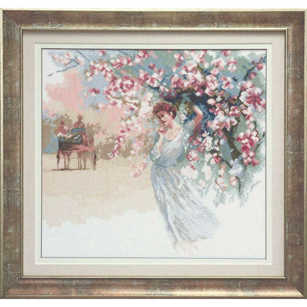 Cross-stitch kit A-167C "A girl in a white"
