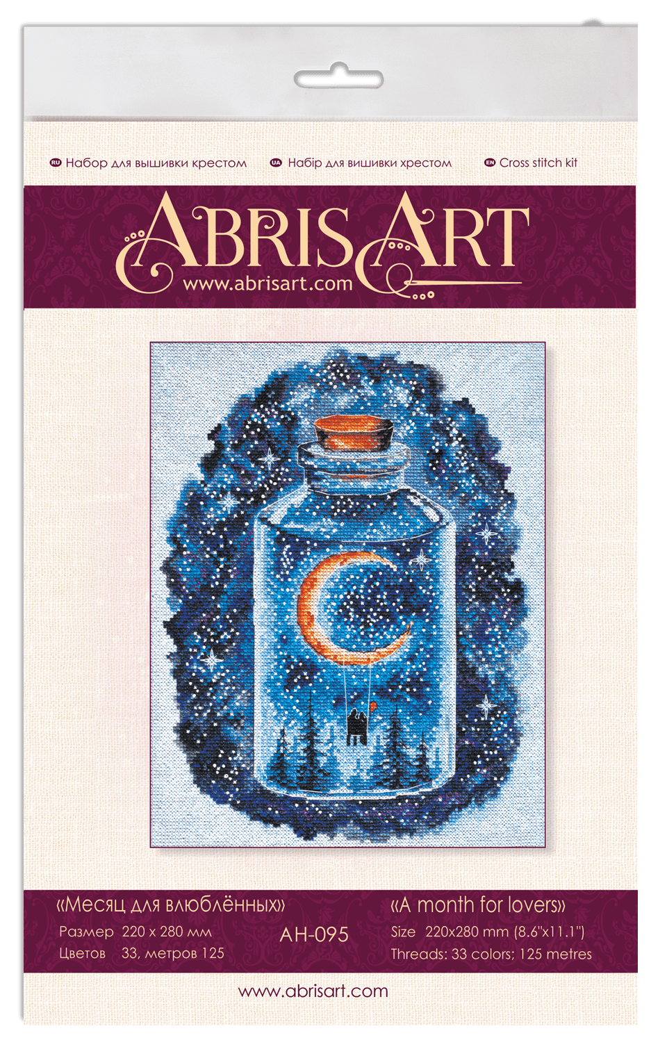 Cross-stitch kit A month for lovers AH-095