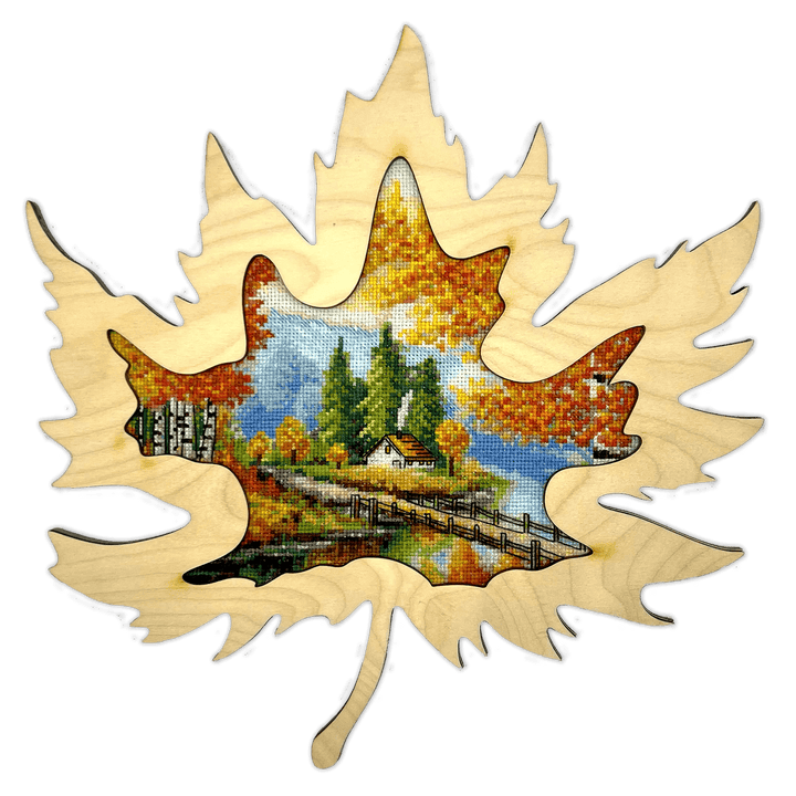 Cross-stitch kit Autumn breath AH-163