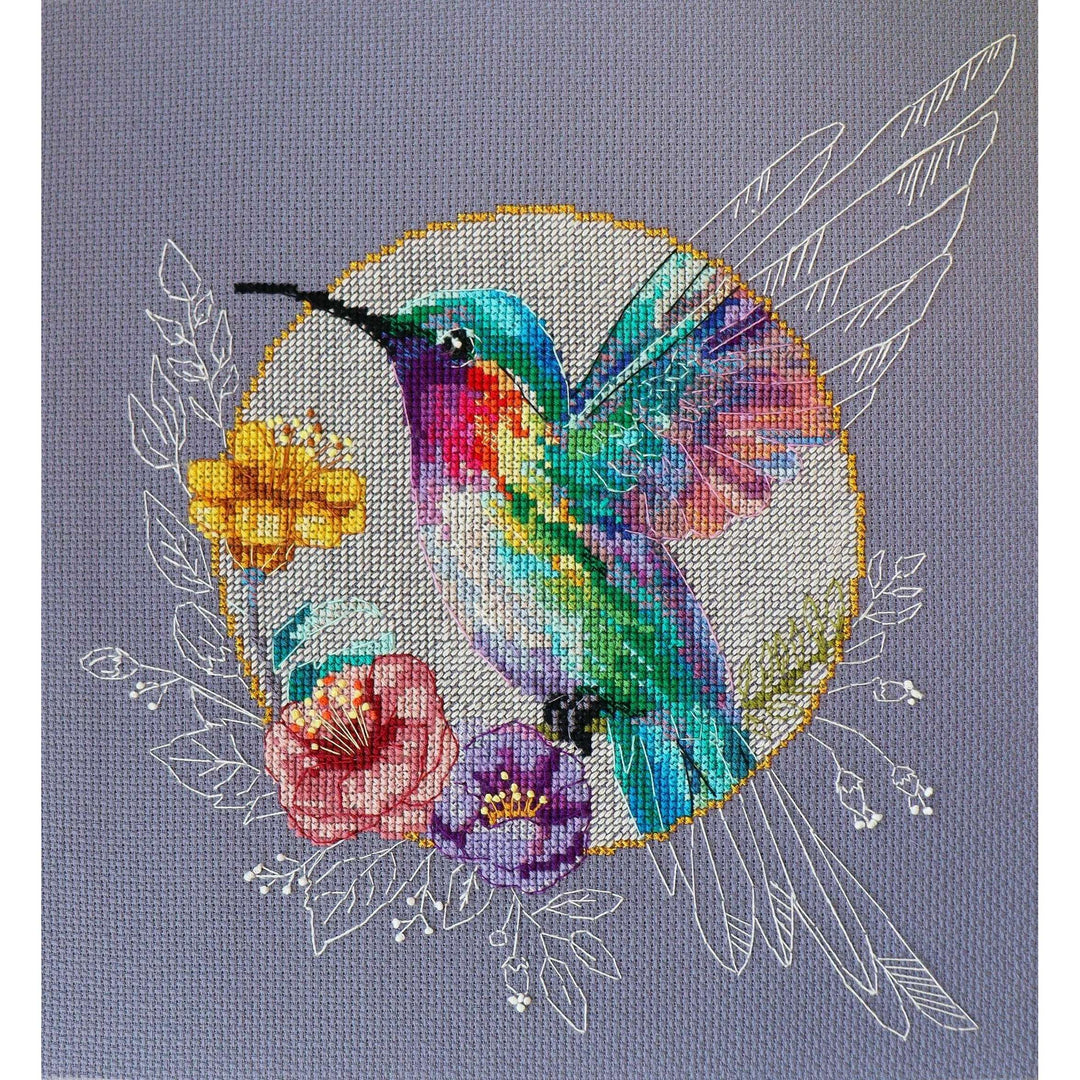 Cross-stitch kit Bird of paradise AH-203