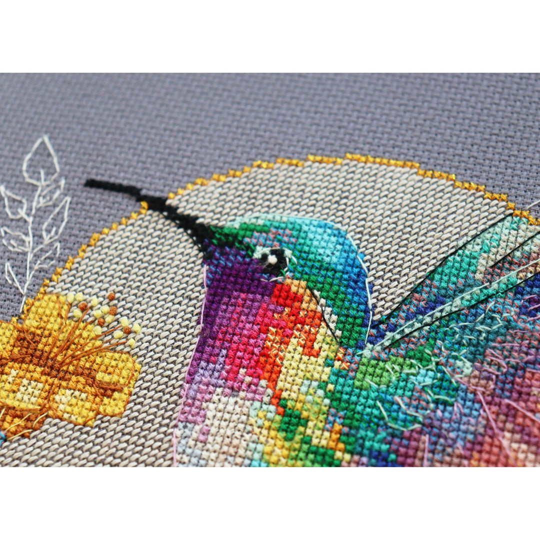 Cross-stitch kit Bird of paradise AH-203