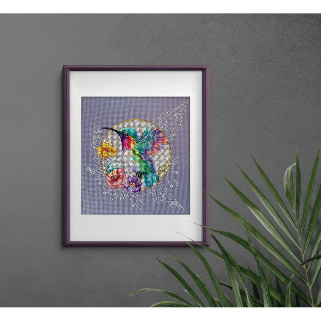Cross-stitch kit Bird of paradise AH-203