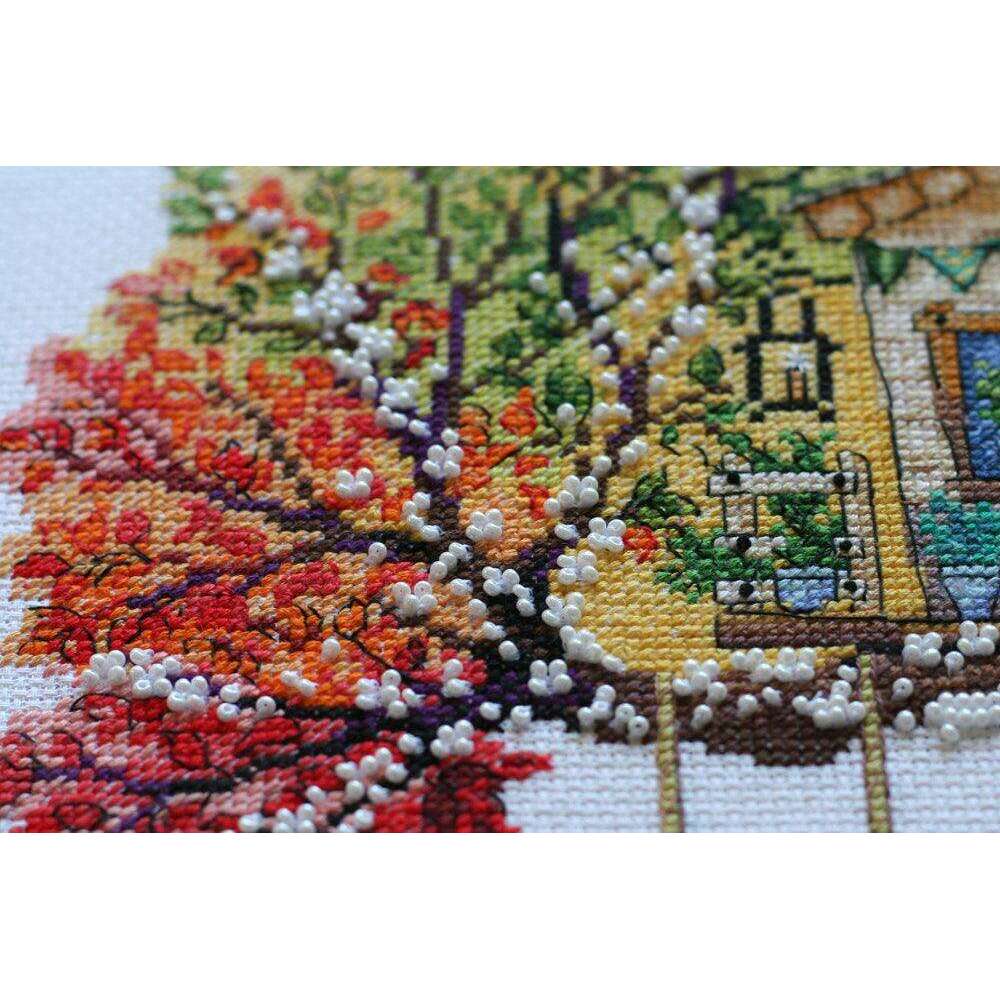 Cross-stitch kit Cat house AH-061