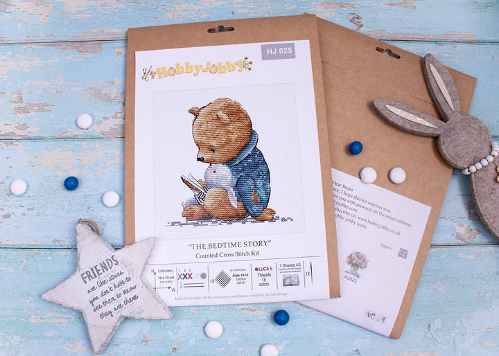 The Bedtime Story Cross Stitch Kit by Hobby Jobby HJ025