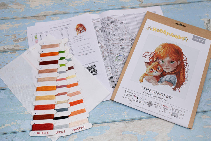 The Gingers Cross Stitch Kit by Hobby Jobby HJ002