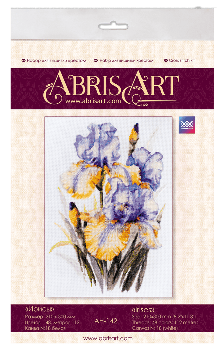 Cross stitch kit Irises AH-142