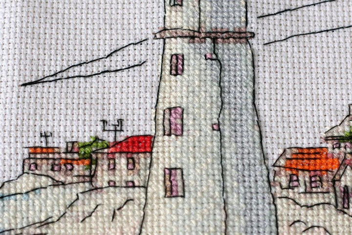 Cross-stitch kit Lighthouse light AH-109