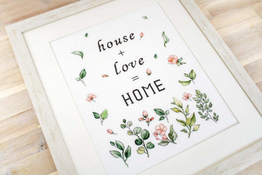 Leaves and Flowers B1162L Counted Cross-Stitch Kit