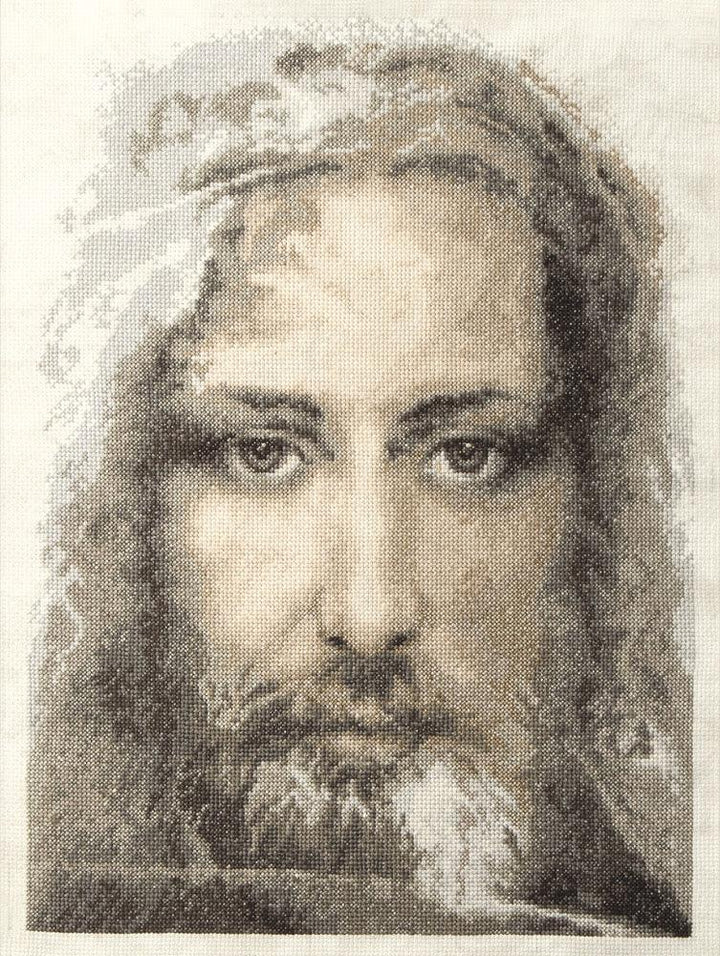 Cross-stitch kit M-202C "Sacred relic of Christians - Turin Shroud - truthful image of Our Lord Jesus Christ"
