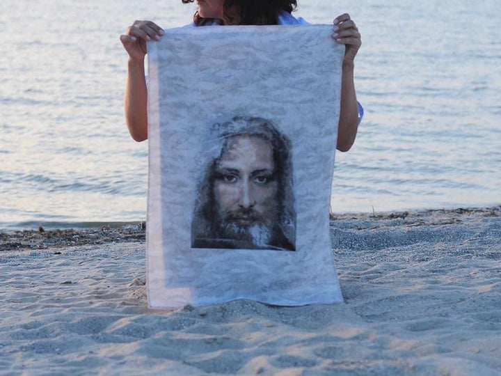 Cross-stitch kit M-202C "Sacred relic of Christians - Turin Shroud - truthful image of Our Lord Jesus Christ"