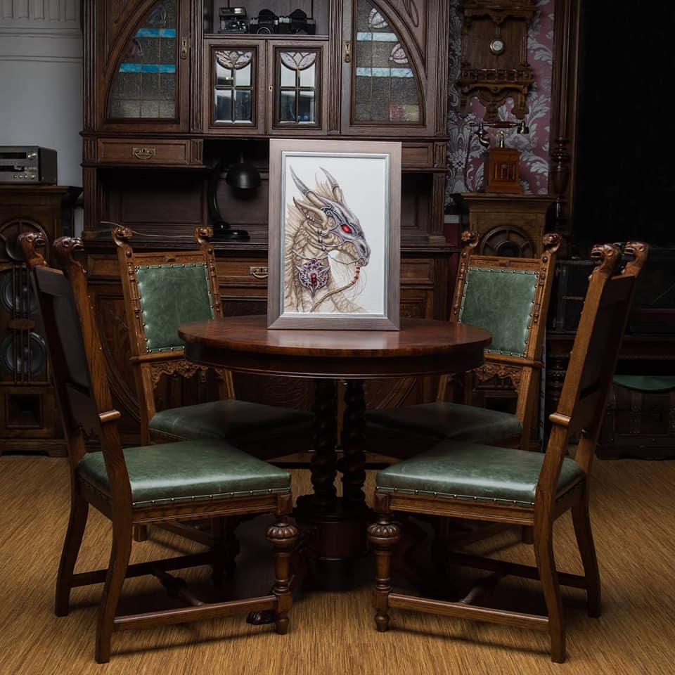 Cross-stitch kit M-319C "Guardian of treasure"