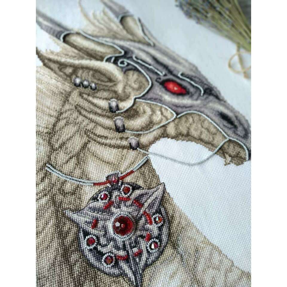Cross-stitch kit M-319C "Guardian of treasure"