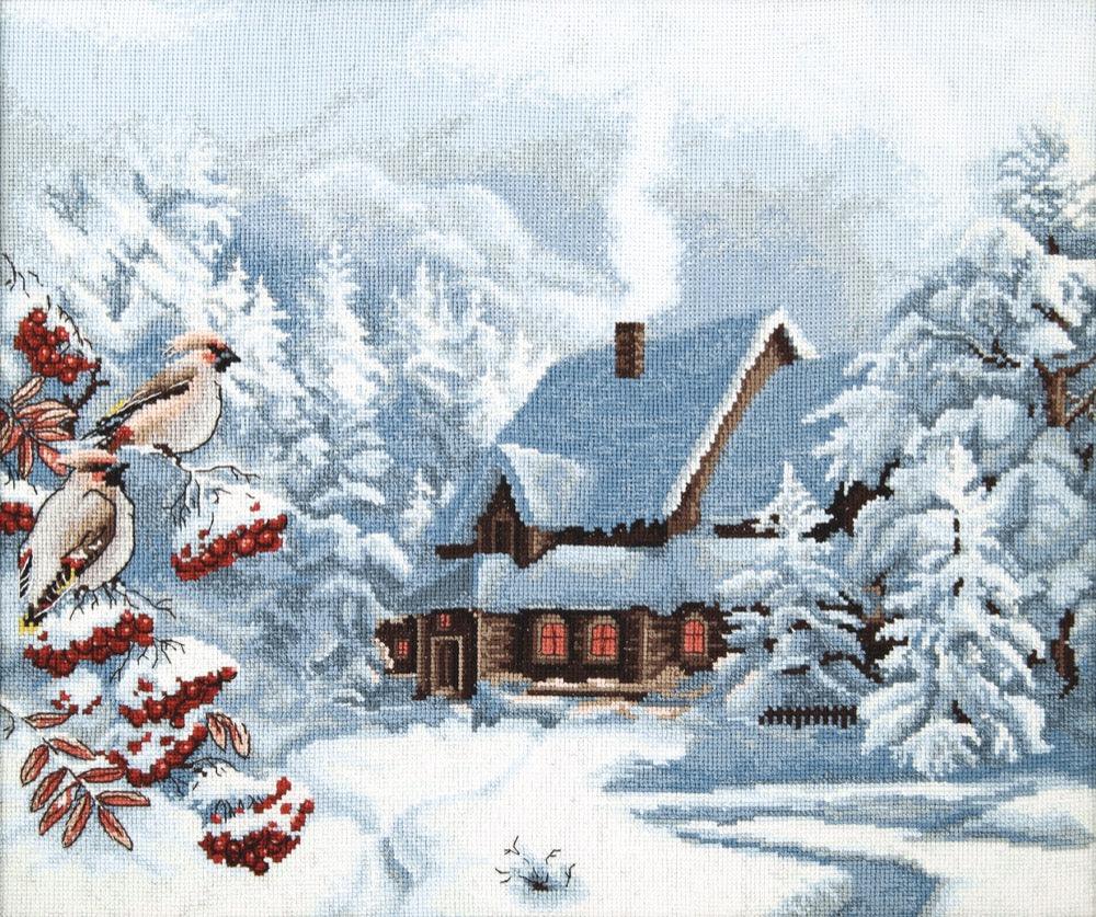Cross-stitch kit M-385C "Frosty evening"