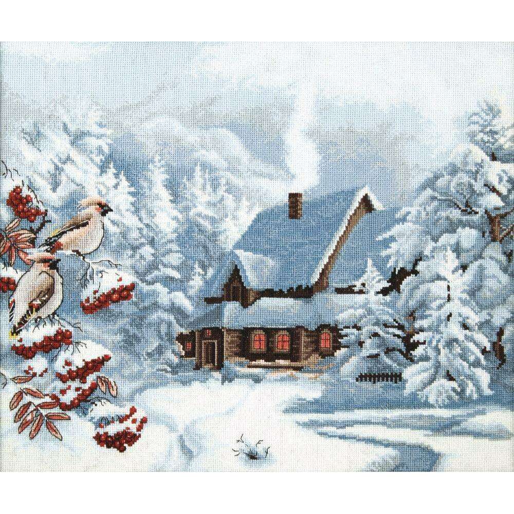 Cross-stitch kit M-385C "Frosty evening"