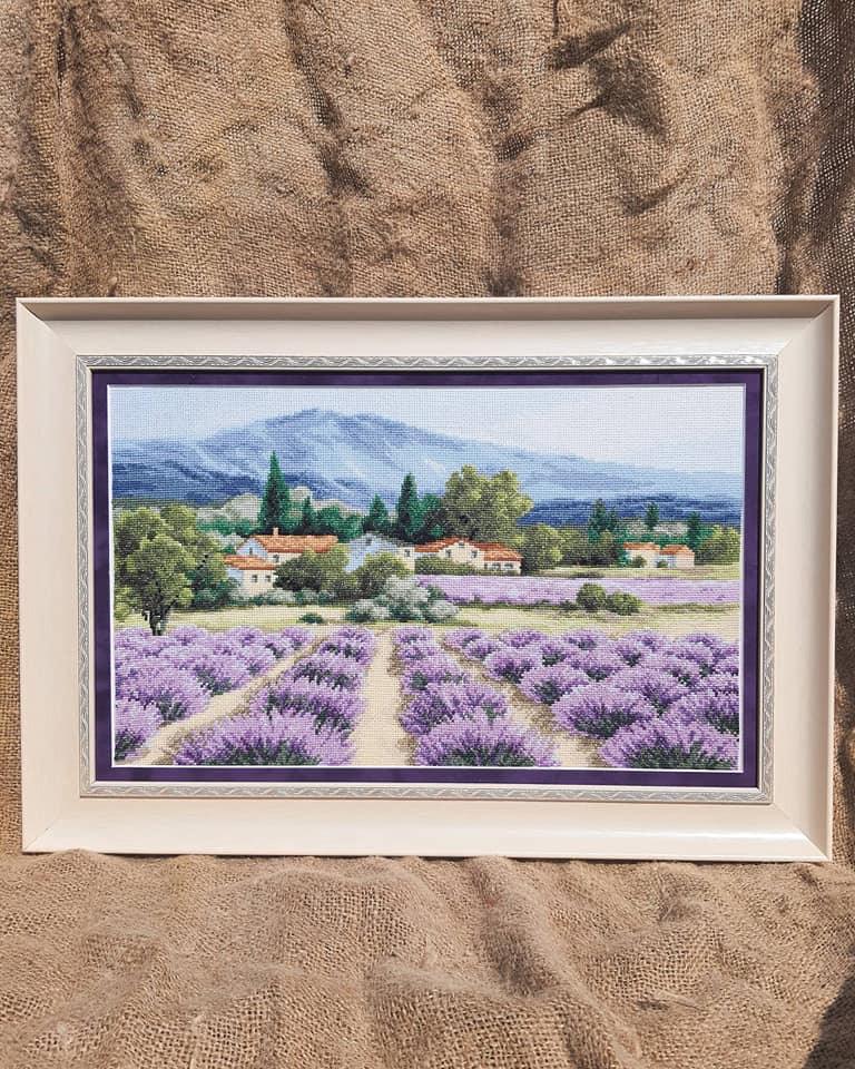Mountain Lavender Counted Cross Stitch Kit by Charivna Mit M-416C