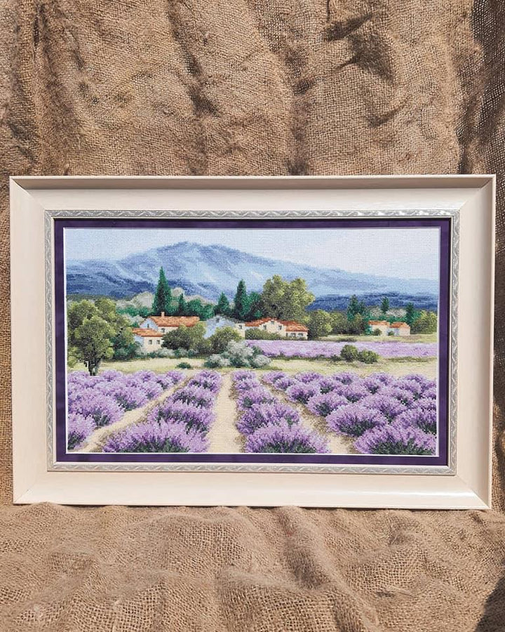 Mountain Lavender Counted Cross Stitch Kit by Charivna Mit M-416C