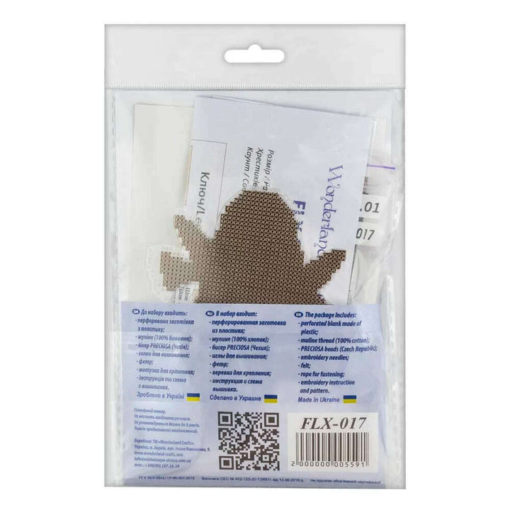 Cross-stitch kit on a plastic base FLX-017