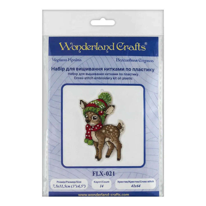 Cross-stitch kit on a plastic base FLX-021
