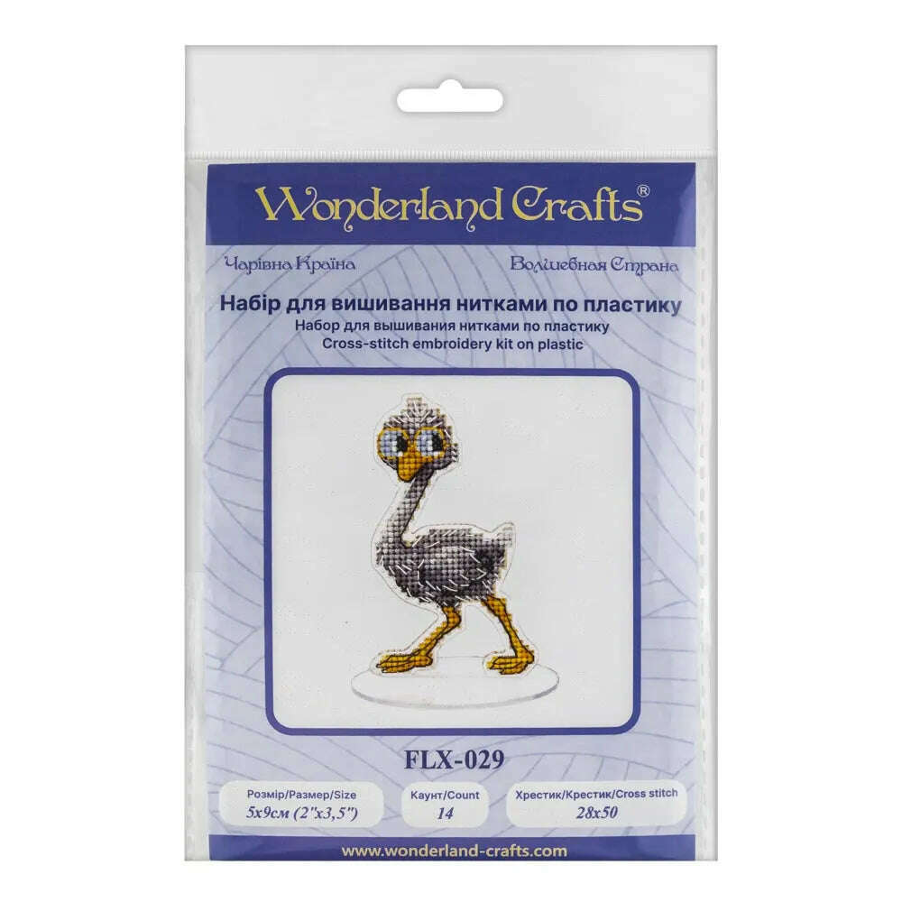 Cross-stitch kit on a plastic base FLX-029