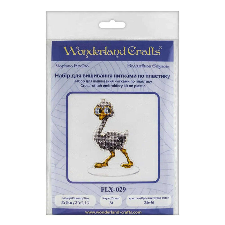 Cross-stitch kit on a plastic base FLX-029