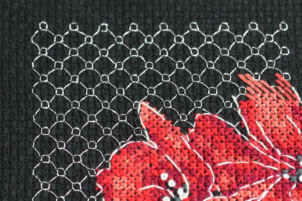 Cross-stitch kit Poppies AH-138