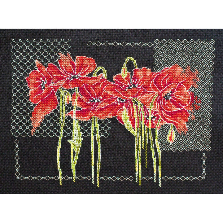 Cross-stitch kit Poppies AH-138