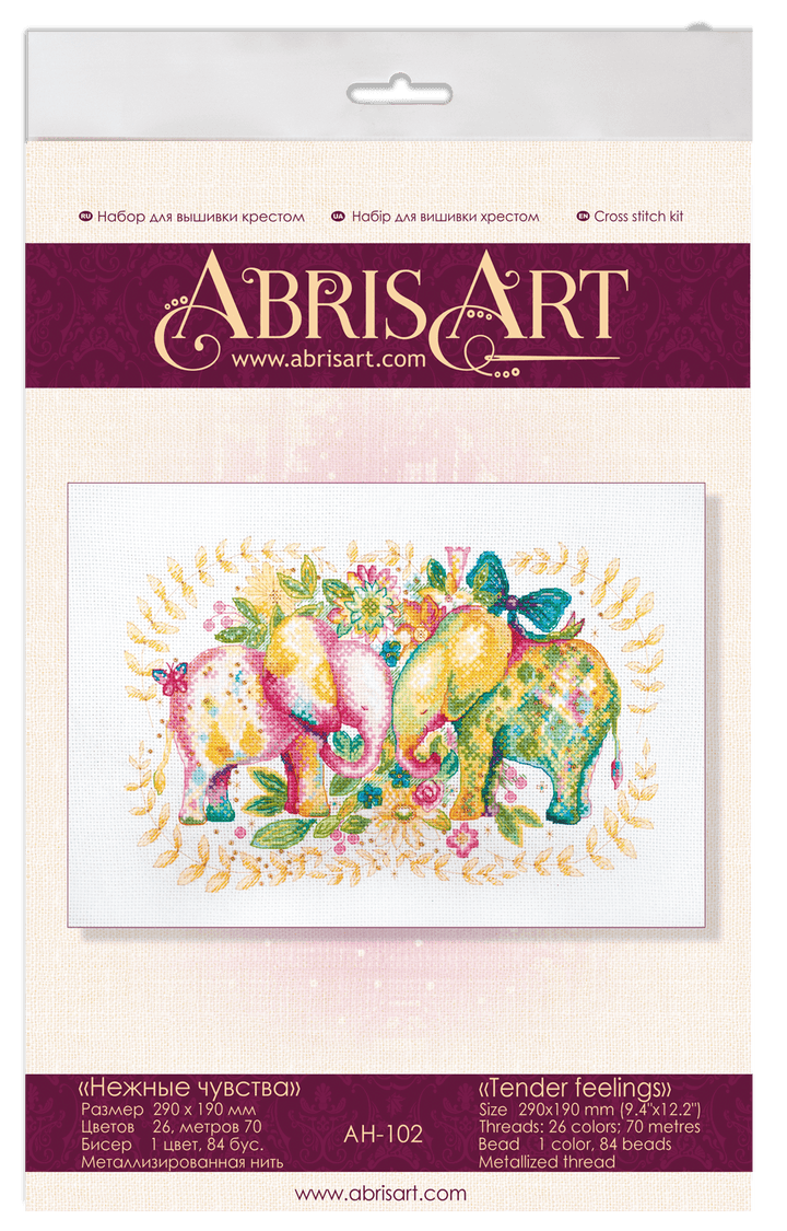 Cross-stitch kit Tender feelings AH-102