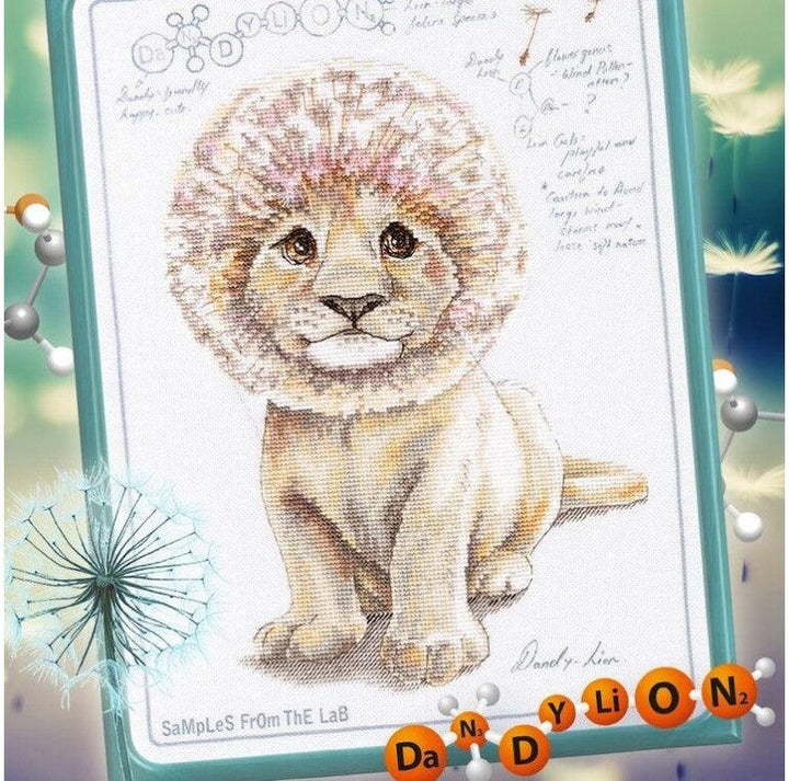 Cross-stitch Kit with printed background "DaNDY LiON" M70040