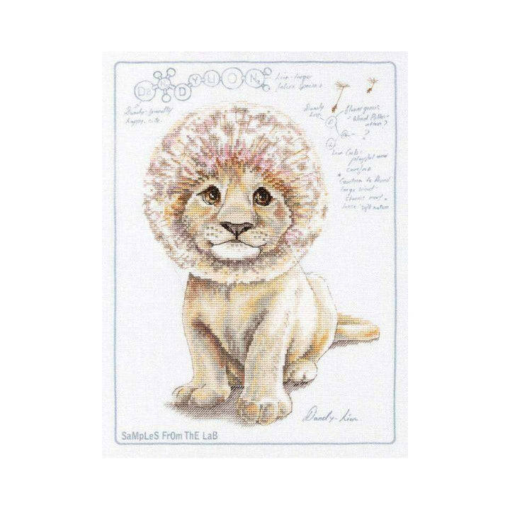 Cross-stitch Kit with printed background "DaNDY LiON" M70040
