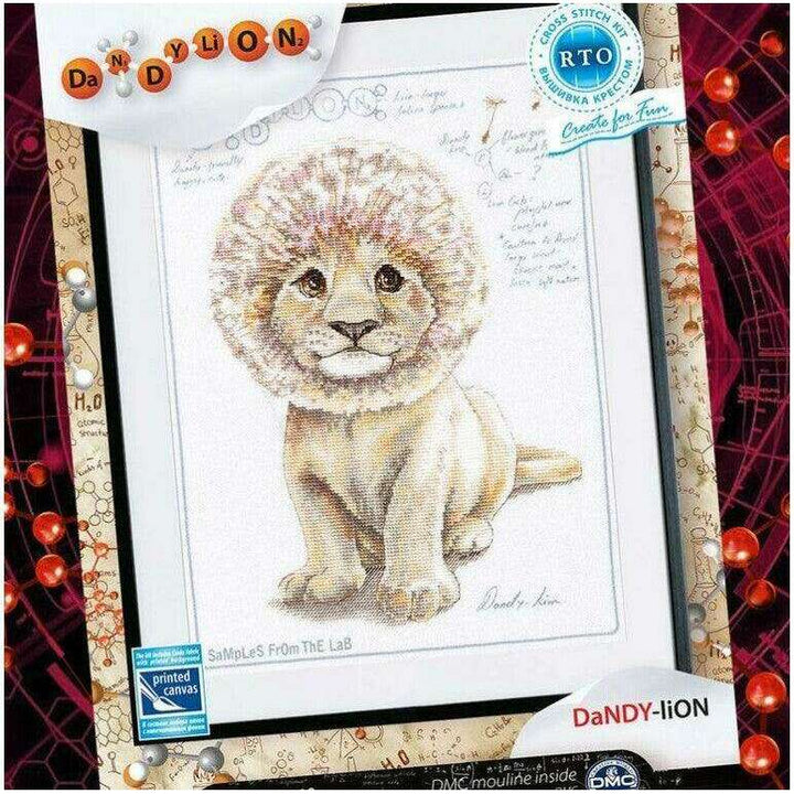 Cross-stitch Kit with printed background "DaNDY LiON" M70040