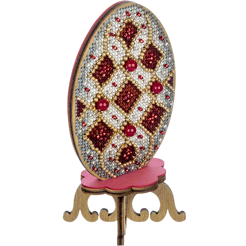 Cross-stitch kit on wood FLW-038