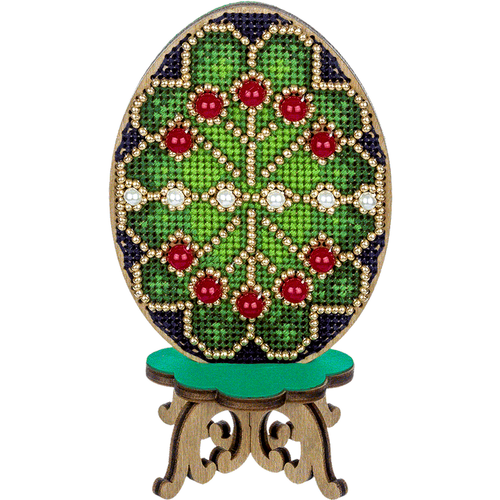 Cross-stitch kit on wood FLW-039