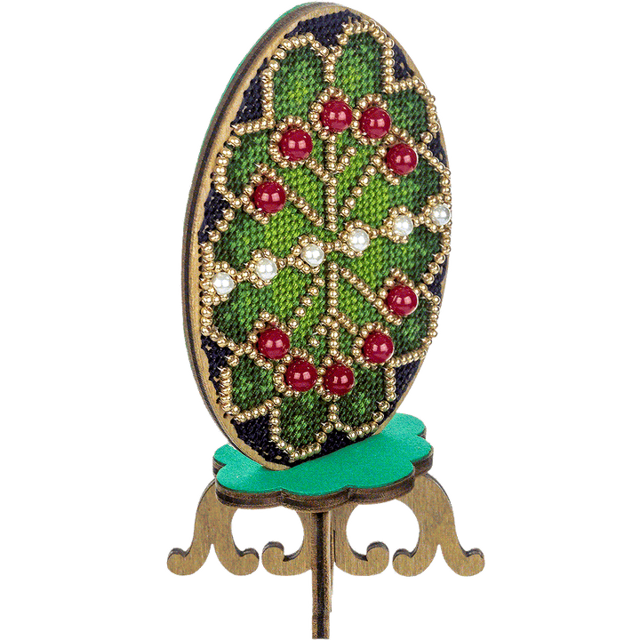 Cross-stitch kit on wood FLW-039