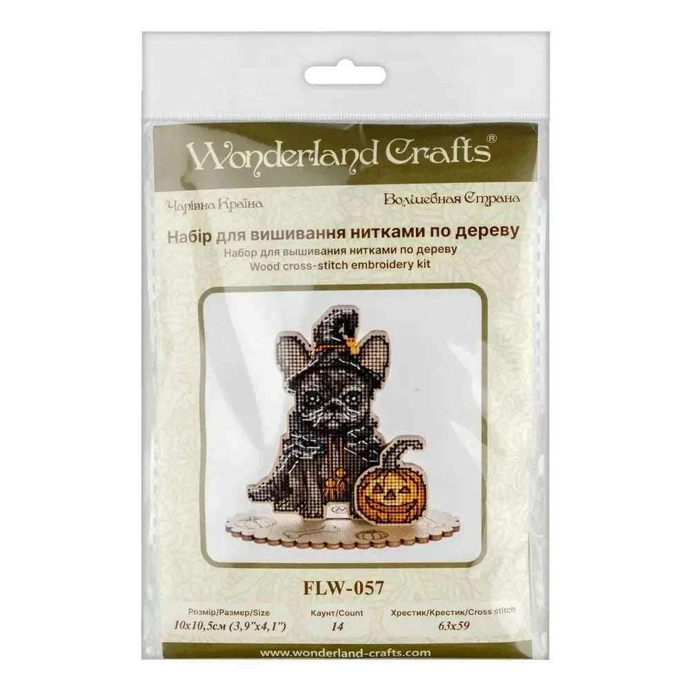 Cross-stitch kits on wood FLW-057