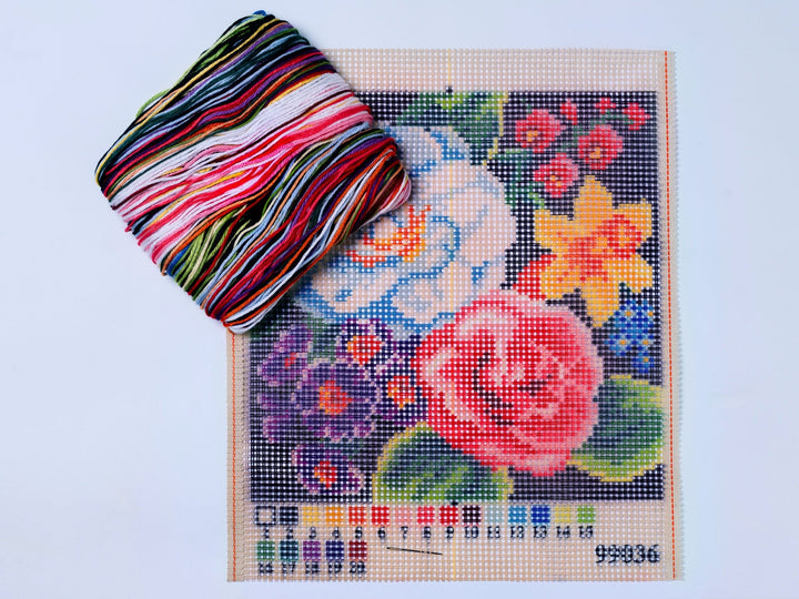 Cushion cross stitch kit  "Red Car"