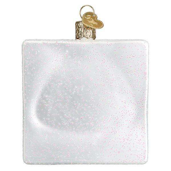Old World Christmas Crossword Puzzle Blown Glass Ornament