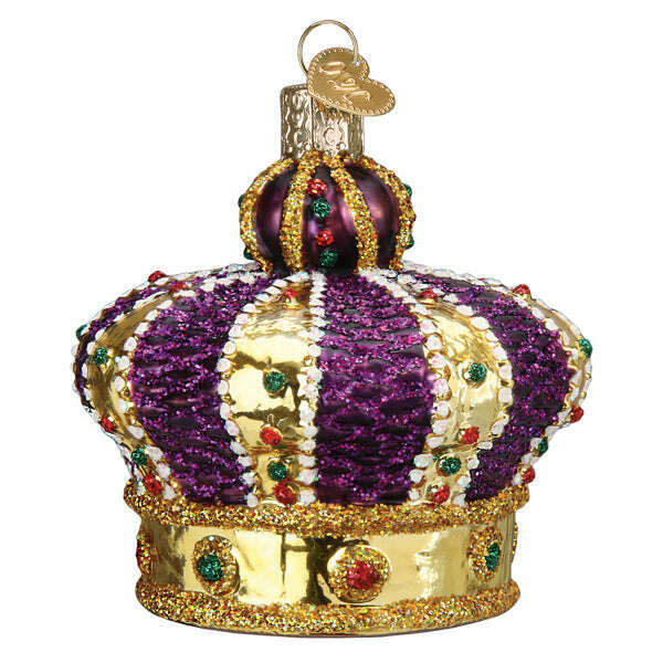 Old World Christmas Crown of Royalty Blown Glass Ornament