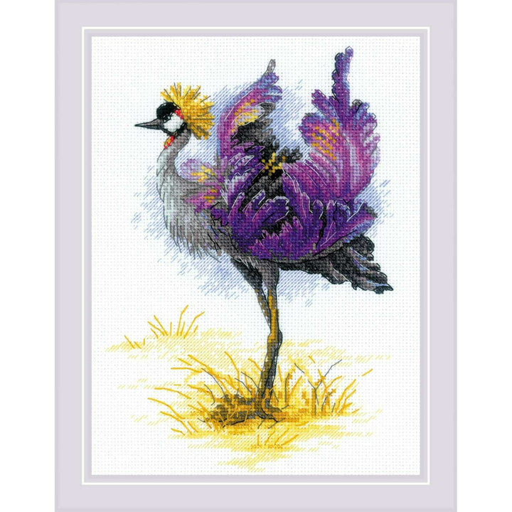 Crowned Crane R2212 Counted Cross Stitch Kit
