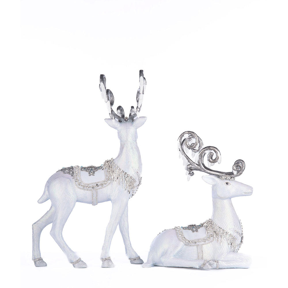 Crystal Christmas Deer Assortment of 2 by Katherine's Collection image 1