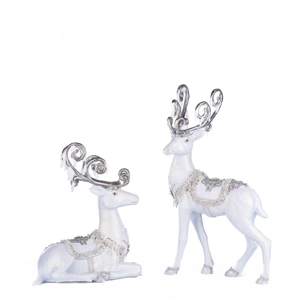 Crystal Christmas Deer Assortment of 2 by Katherine's Collection image