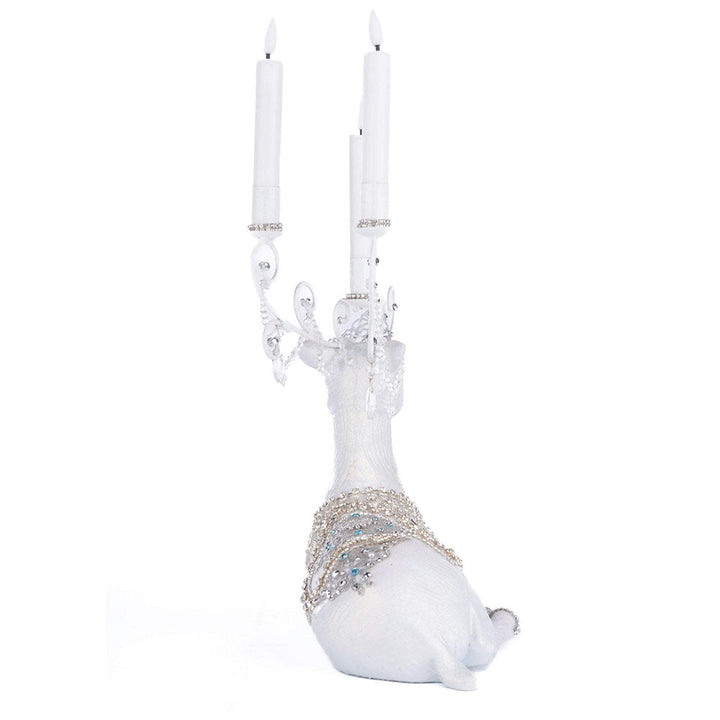 Crystal Christmas Sitting Deer Candle Holder by Katherine's Collection image 2