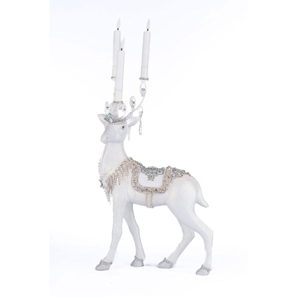 Crystal Christmas Standing Deer Candleholder by Katherine's Collection image